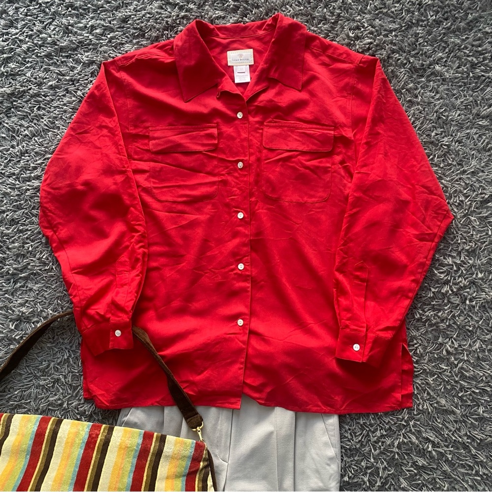 Vintage Susan Bristol Red Shirt